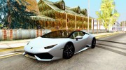 Lamborghini Huracan LP610 VELLANO для GTA San Andreas миниатюра 1