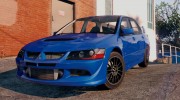 Mitsubishi Lancer EVO 8 MR Tunable para GTA 5 miniatura 2