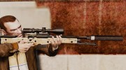 Снайперская винтовка AW L115A1 с глушителем v9 for GTA 4 miniature 1