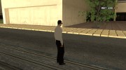 Скин somybu в белом para GTA San Andreas miniatura 4