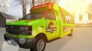 Jurassic Park Tour Bus для GTA San Andreas миниатюра 2