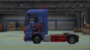 Скин Spider-Man для MAN TGX para Euro Truck Simulator 2 miniatura 4