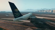 Saudi Airline Plane для GTA 5 миниатюра 3