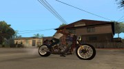 Harley Davidson fatboy Racing Bobber para GTA San Andreas miniatura 3