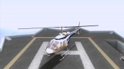 Bell 206B JetRanger II для GTA San Andreas миниатюра 1