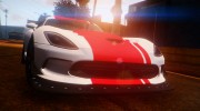 Dodge Viper ACR 2016 для GTA San Andreas миниатюра 2