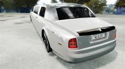 Rolls Royce Phantom Sapphire Limousine - Disco Limo для GTA 4 миниатюра 3