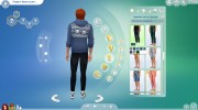 Мужские джинсы для Sims 4 миниатюра 8
