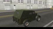 ГАЗ-69 для GTA San Andreas миниатюра 6