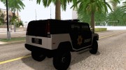 Mammoth Patriot San Andreas Sheriff SUV para GTA San Andreas miniatura 4