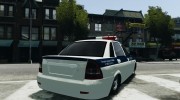 Ваз 2170 Полиция for GTA 4 miniature 4