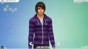 Мужская прическа Hair-04M para Sims 4 miniatura 4