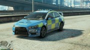 Essex Police Mitsubishi Evo X para GTA 5 miniatura 2