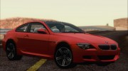 BMW M6 E63 2010 для GTA San Andreas миниатюра 28