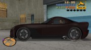 Dodge Viper SRT-10 Carbon Custom для GTA 3 миниатюра 2