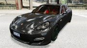 Porsche Panamera Turbo 2010 (black edition) for GTA 4 miniature 1