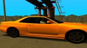 1999 Nissan Skyline GTR-34 V-spec для GTA San Andreas миниатюра 2