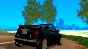 Mini Cooper Convertible для GTA San Andreas миниатюра 4