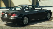 Unmarked BMW 760I (E65) for GTA 5 miniature 3