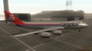Boeing 747-8 Cargo Cargolux para GTA San Andreas miniatura 1