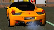 Ferrari 458 Italia для GTA San Andreas миниатюра 3