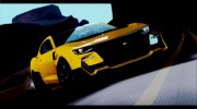 Chevrolet Camaro SS 2016 Bumblebee Transformers 5 v1.1 для GTA San Andreas миниатюра 2