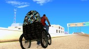 Manual Rickshaw v2 Skin3 for GTA San Andreas miniature 4