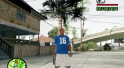 Футболка Joe Montana для GTA San Andreas миниатюра 4