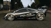 McLaren F1 ELITE Police for GTA 4 miniature 2