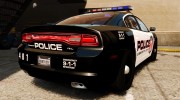 Dodge Charger RT Max Police 2011 [ELS] for GTA 4 miniature 3