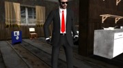 Skin GTA V Online HD в красном галстуке для GTA San Andreas миниатюра 2