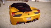 Ferrari 458 Italia Novitec для GTA San Andreas миниатюра 4
