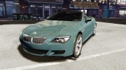 BMW M6 Convertible для GTA 4 миниатюра 1