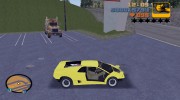 Lamborghini Diablo VTTT Black Revel для GTA 3 миниатюра 7