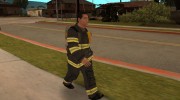 Пожарник из GTA 4 для GTA San Andreas миниатюра 3