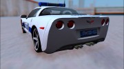 Chevrolet Corvette C6 Police для GTA San Andreas миниатюра 3