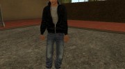 Vitos Black Renegade Jacket from Mafia II для GTA San Andreas миниатюра 2