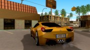 Ferrari 458 Italia para GTA San Andreas miniatura 3