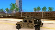 Hummer H1 HMMWV with mounted Cal.50 para GTA San Andreas miniatura 2