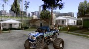 Monster Truck Blue Thunder для GTA San Andreas миниатюра 1