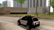 NFS Undercover COP SUV para GTA San Andreas miniatura 2