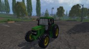 John Deere 6100 для Farming Simulator 2015 миниатюра 1
