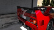 1987 Ferrari F40 1.0 для GTA 5 миниатюра 14