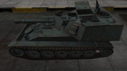 Французкий синеватый скин для 105 leFH18B2 для World Of Tanks миниатюра 2