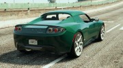 2011 Tesla Roadster Sport для GTA 5 миниатюра 4