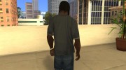 Длинные тёмные волосы для GTA San Andreas миниатюра 3