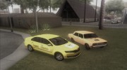 Skoda Rapid Яндекс Такси для GTA San Andreas миниатюра 3