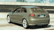 2009 Audi S3 для GTA 5 миниатюра 2