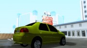 Fiat Albea Taxi для GTA San Andreas миниатюра 3