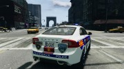 Volvo S60 Macedonian Police for GTA 4 miniature 4